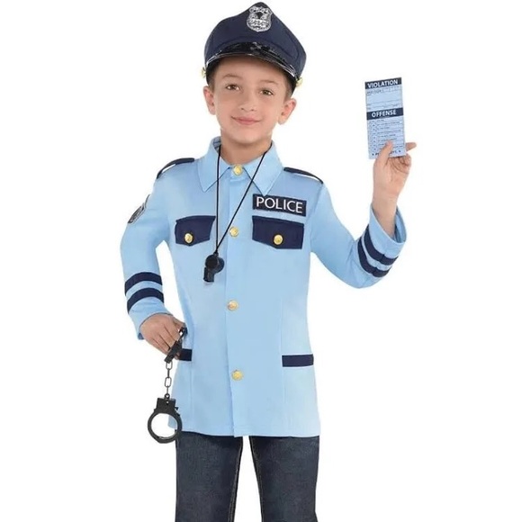 Child Police Officer Costume Kit - Picture 2 of 7